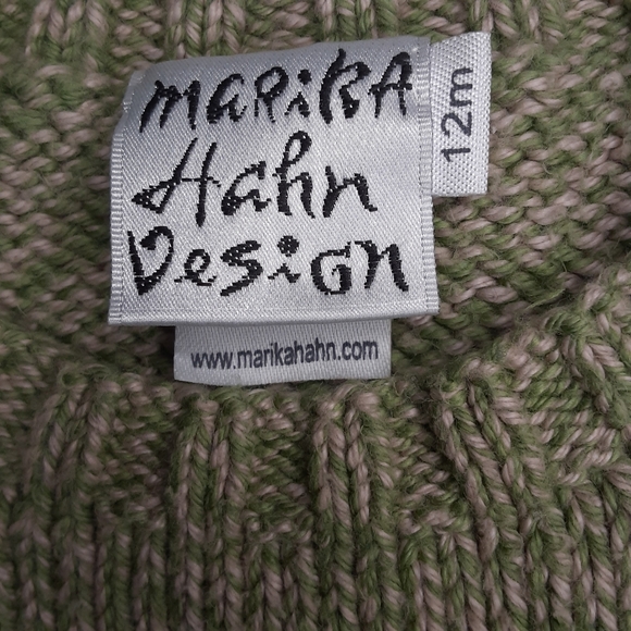 Marika Hahn ugly Christmas sweater knitted sweater green size 12m - Picture 4 of 5